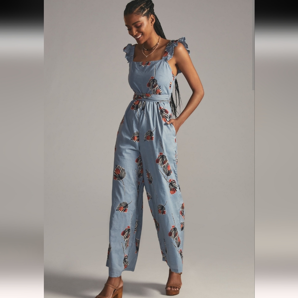 Evie Floral Jumpsuit (Large)